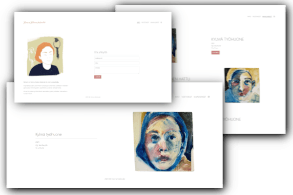 Artist portfolio site built with Django.