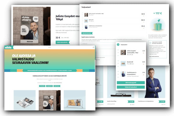 Landing page, Election campaign
